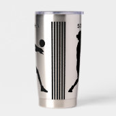 Volleybalspeler Meisje, Sport Meisje Geïsoleerde T Geïsoleerde Drinkbeker (Links)