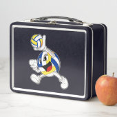 Volleybalspeler met volleybal (In situ)