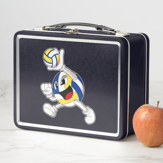 Volleybalspeler met volleybal (In situ)