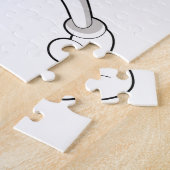 Volleybalspeler met volleybal legpuzzel (Zijkant)