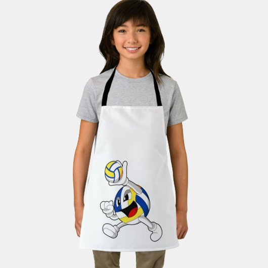 Volleybalspeler met volleybal schort (Insitu)