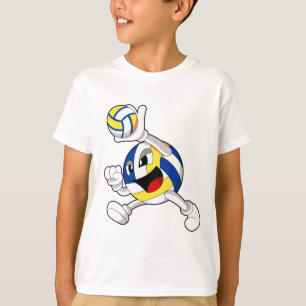 Volleybalspeler met volleybal t-shirt