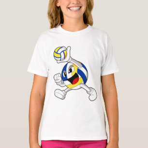 Volleybalspeler met volleybal t-shirt