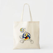 Volleybalspeler met volleybal tote bag (Voorkant)
