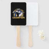 Volleybalspeler | Praktijk als een kampioen Handwaaier (Voorkant en achterkant)