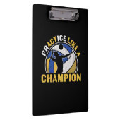 Volleybalspeler | Praktijk als een kampioen Klembord (Rechts)