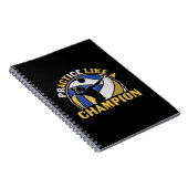 Volleybalspeler | Praktijk als een kampioen Notitieboek (Rechterzijde)