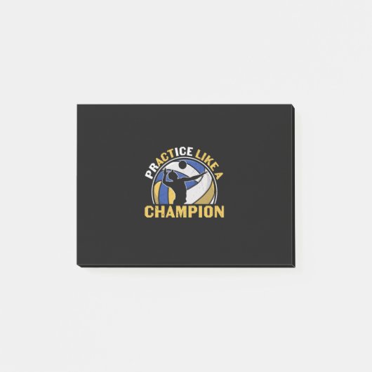 Volleybalspeler | Praktijk als een kampioen Post-it® Notes (Voorkant)
