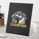 Volleybalspeler | Praktijk als een kampioen Reclamebord Met Voetstuk (Insitu)