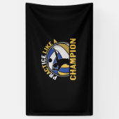 Volleybalspeler | Praktijk als een kampioen Spandoek (Verticaal)