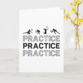 Volleybalspeler Praktijk Gift Kaart (Gele Bloem)