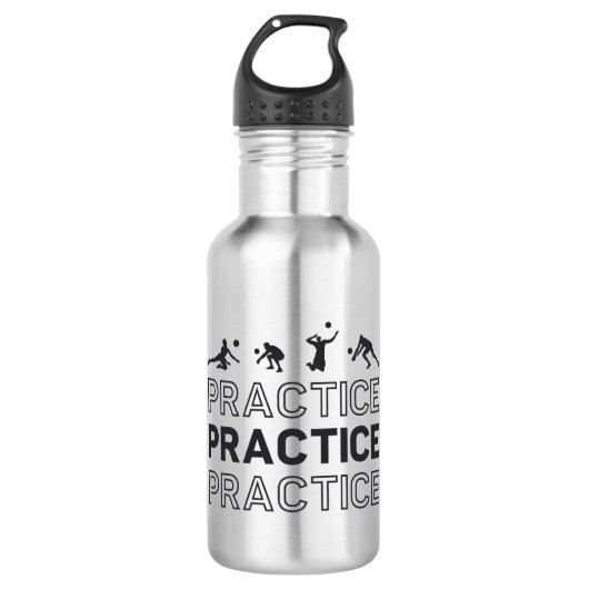 Volleybalspeler Praktijk Gift Waterfles (Voorkant)
