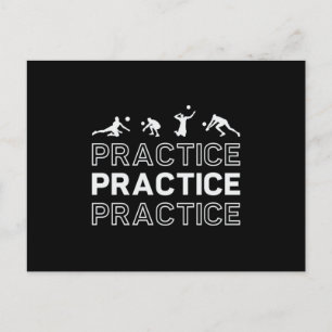 Volleybalspeler Praktijk Strand Briefkaart