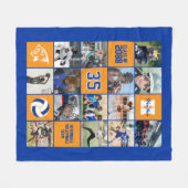 Volleybalspeler Senior Night Geschenk Aangepaste K Fleece Deken (Voorkant (Horizontaal))