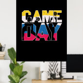 Volleybalspeler | Speldag — Volleybal Poster (Thuiskantoor)