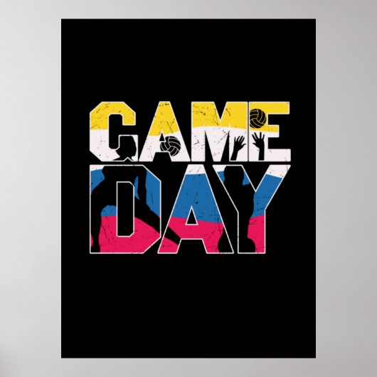 Volleybalspeler | Speldag — Volleybal Poster (Voorkant)