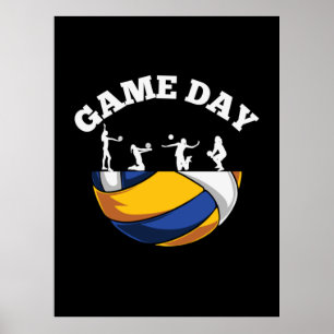 Volleybalspeler   Speldag — Volleybal Poster