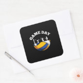 Volleybalspeler | Speldag — Volleybal Vierkante Sticker (Envelop)