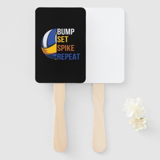 Volleybalspeler | Spike Repo instellen Handwaaier (Voorkant en achterkant)