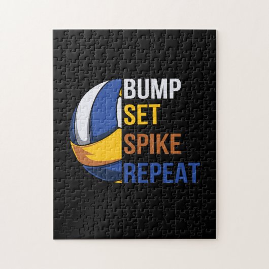 Volleybalspeler | Spike Repo instellen Legpuzzel (Verticaal)