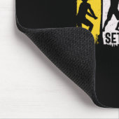 Volleybalspeler | Spike Repo instellen Muismat (Hoek)
