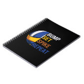 Volleybalspeler | Spike Repo instellen Notitieboek (Linkerzijde)