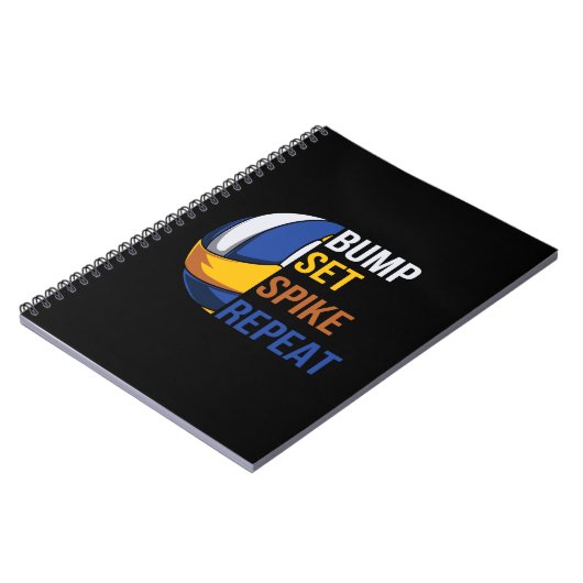 Volleybalspeler | Spike Repo instellen Notitieboek (Linkerzijde)