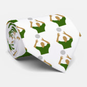 Volleybalspeler Stropdas (Opgerold)