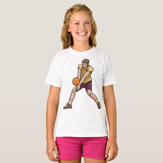 Volleybalspeler T-shirt (Voorkant volledig)
