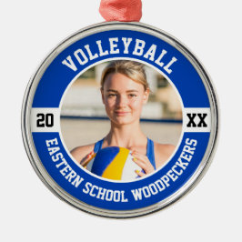 Volleybalspeler Teamsporten Eindexamenklas Havo/Vw Metalen Ornament