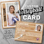 Volleybalspeler Trading Kaart Souvenir Contactkaartje