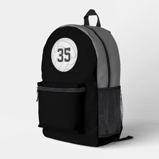 volleybalspeler trui nummer ELKE kleur Bedrukte Rugzak (Achterkant Hoek Rechts)