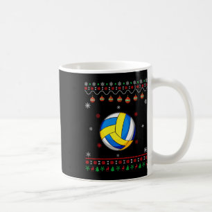 Volleybalspeler Ugly Xmas Design Matching Ugly C Koffiemok