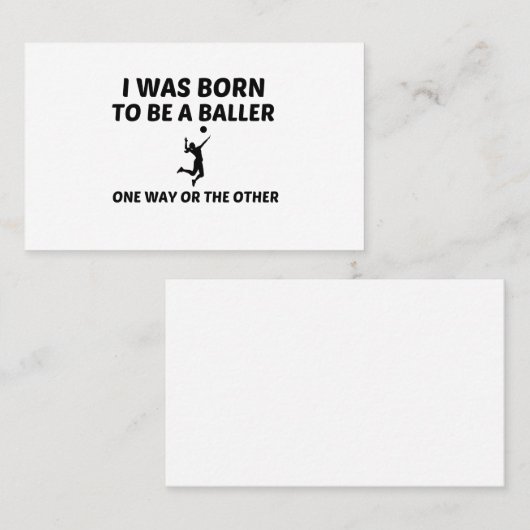 Volleybalspeler Visitekaartje (Voorkant / Achterkant)