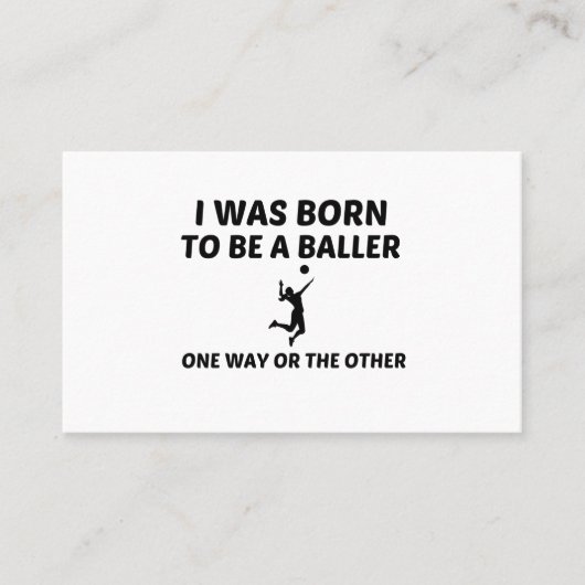 Volleybalspeler Visitekaartje (Voorkant)