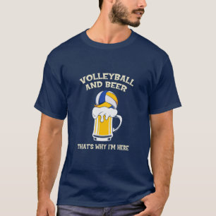 Volleybalspeler   Volleybal en bier T-shirt