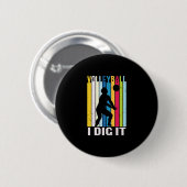 Volleybalspeler | Volleybal I dig Ronde Button 5,7 Cm (Voorkant /achterkant)