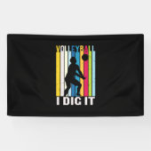 Volleybalspeler | Volleybal I dig Spandoek (Horizontaal)