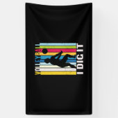 Volleybalspeler | Volleybal I dig Spandoek (Verticaal)