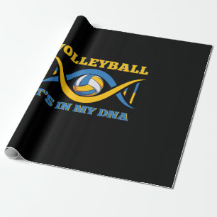 Volleybalspeler   Volleybal in mijn DNA Cadeaupapier
