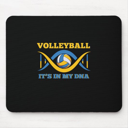 Volleybalspeler | Volleybal in mijn DNA Muismat (Voorkant)