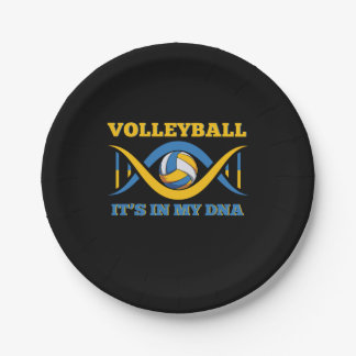 Volleybalspeler | Volleybal in mijn DNA Papieren Bordje