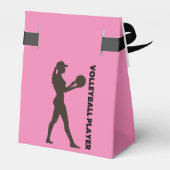 Volleybalspeler, Volleybal meisje cadeau Bedankdoosjes (Achterkant)