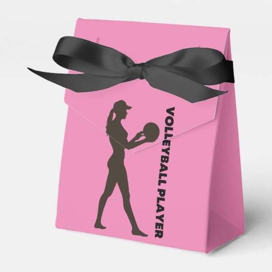 Volleybalspeler, Volleybal meisje cadeau Bedankdoosjes (Voorkant Zijde)