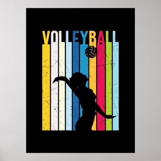 Volleybalspeler | volleybal poster (Voorkant)