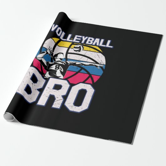 Volleybalspeler | Volleyball Bro Cadeaupapier (Uitgerold)