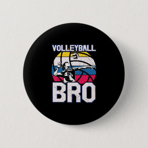 Volleybalspeler Volleyball Bro Ronde Button 5,7 Cm