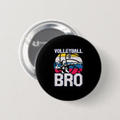 Volleybalspeler | Volleyball Bro Ronde Button 5,7 Cm (Voorkant /achterkant)