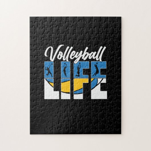 Volleybalspeler | Volleyballeven Legpuzzel (Verticaal)