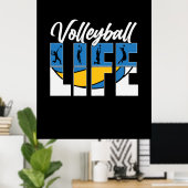 Volleybalspeler | Volleyballeven Poster (Thuiskantoor)